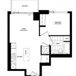 1-bedroom condo apartment for rent in Toronto — 1311 - 130 River Street (Photo 1)