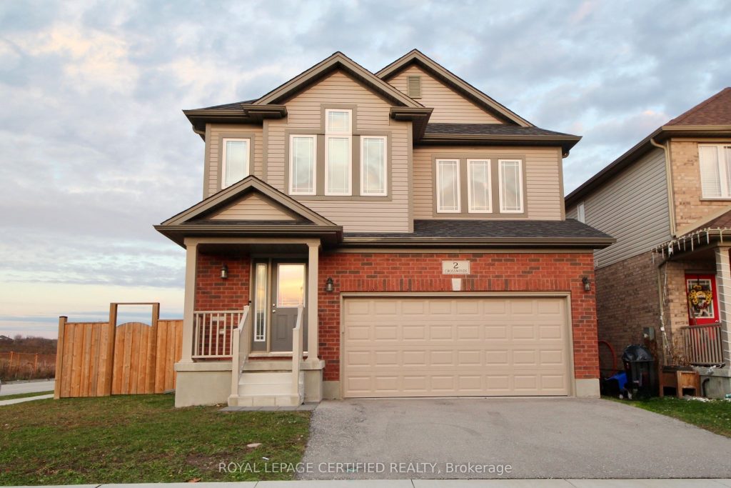 4-bedroom detached home for rent in Kitchener — 2 Crosswinds Drive (Photo 1)