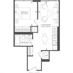 1-bedroom condo apartment for rent in Toronto — 2104 - 36 Olive Avenue (Photo 2)