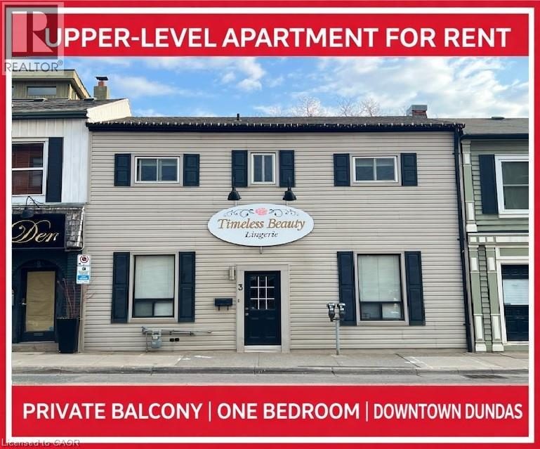 1-bedroom home for rent in Dundas — 3 - 3 King Street (Photo 1)