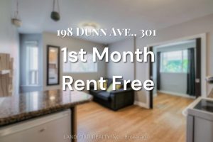 1-bedroom multiplex home for rent in Toronto — 301 - 198 Dunn Avenue