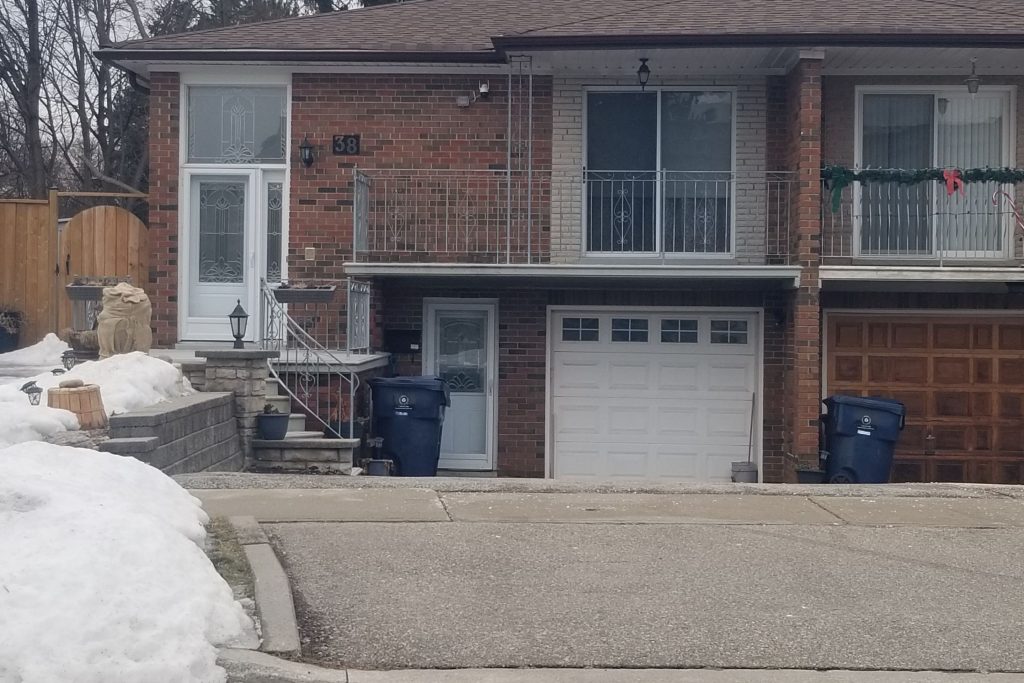 3-bedroom semi-detached home for rent in Toronto — 38 Milady Road (Photo 1)