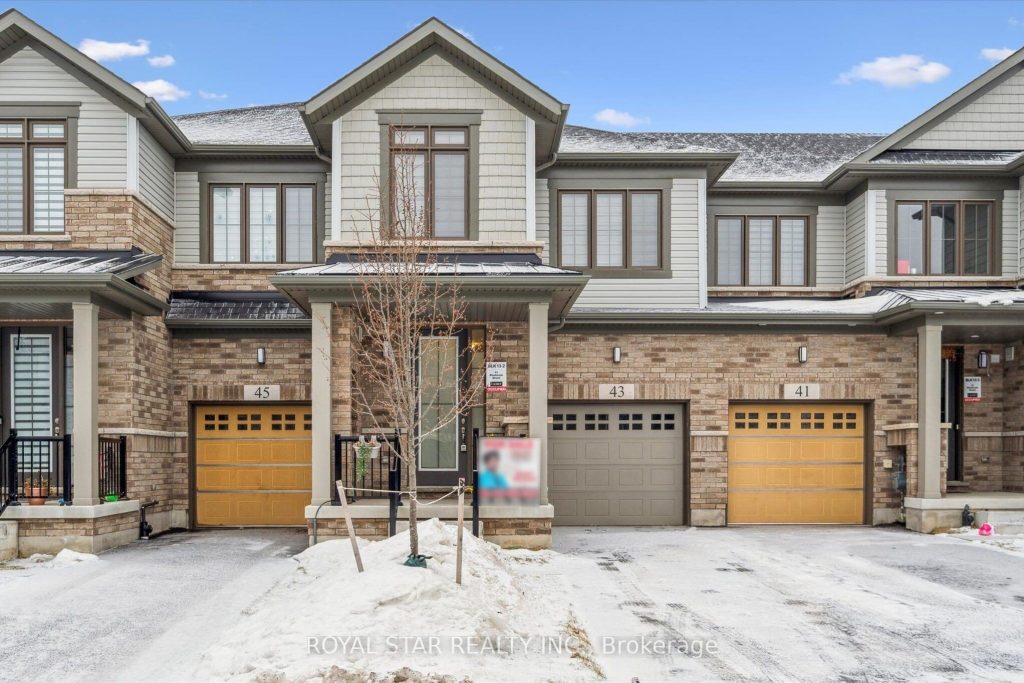 3-bedroom att/row/townhouse for sale in Cambridge — 43 Blacklock Street (Photo 1)