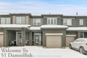 3-bedroom att/row/townhouse for sale in Ottawa — 51 Damselfish Walk