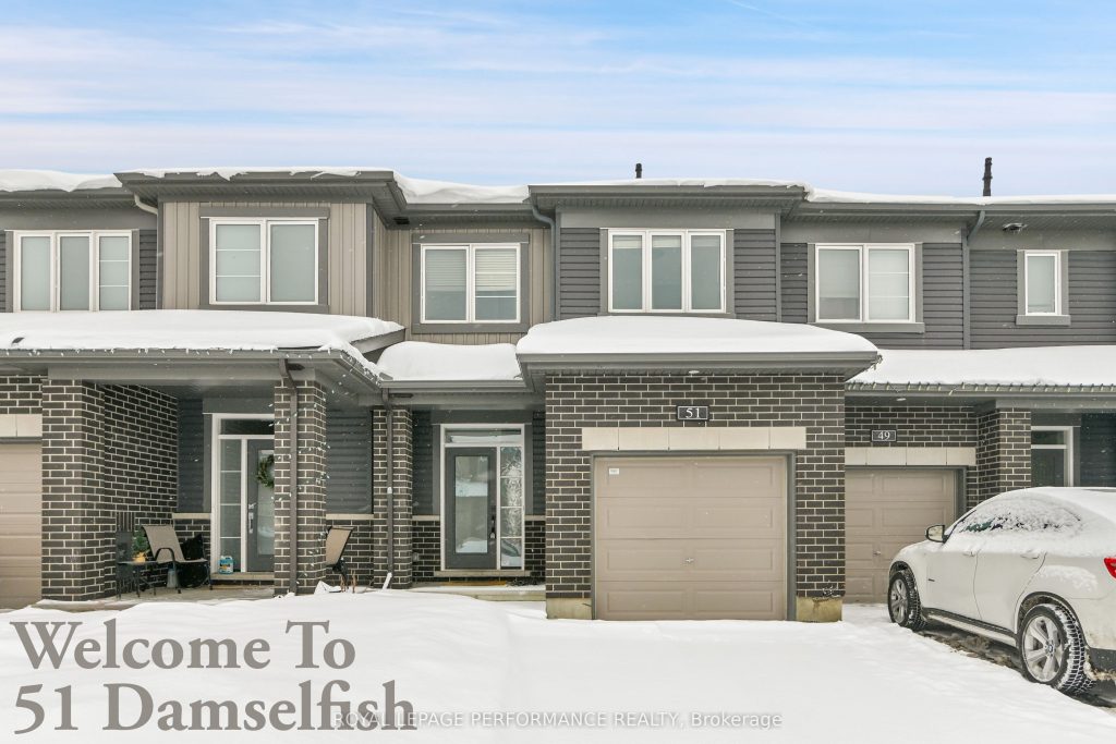 3-bedroom att/row/townhouse for sale in Ottawa — 51 Damselfish Walk (Photo 1)