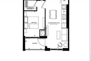 1-bedroom condo apartment for rent in Toronto — 909 - 5858 Yonge Street