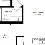1-bedroom condo apartment for rent in Toronto — 1401 - 1070 Sheppard Avenue W (Photo 1)