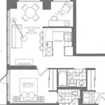 1-bedroom condo apartment for rent in Mississauga — 2308 - 360 Square One Drive (Photo 2)