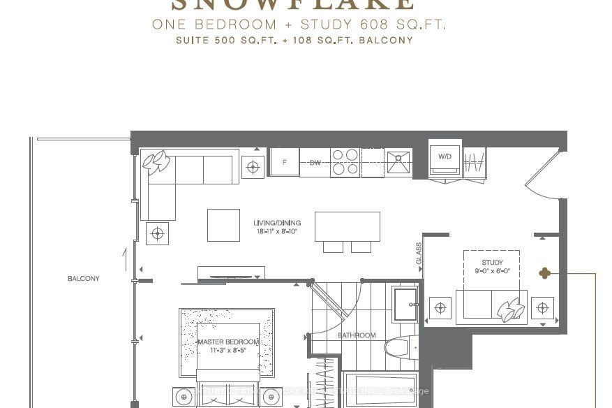 1-bedroom condo apartment for rent in Toronto — 2811 - 3 Gloucester Street (Photo 1)