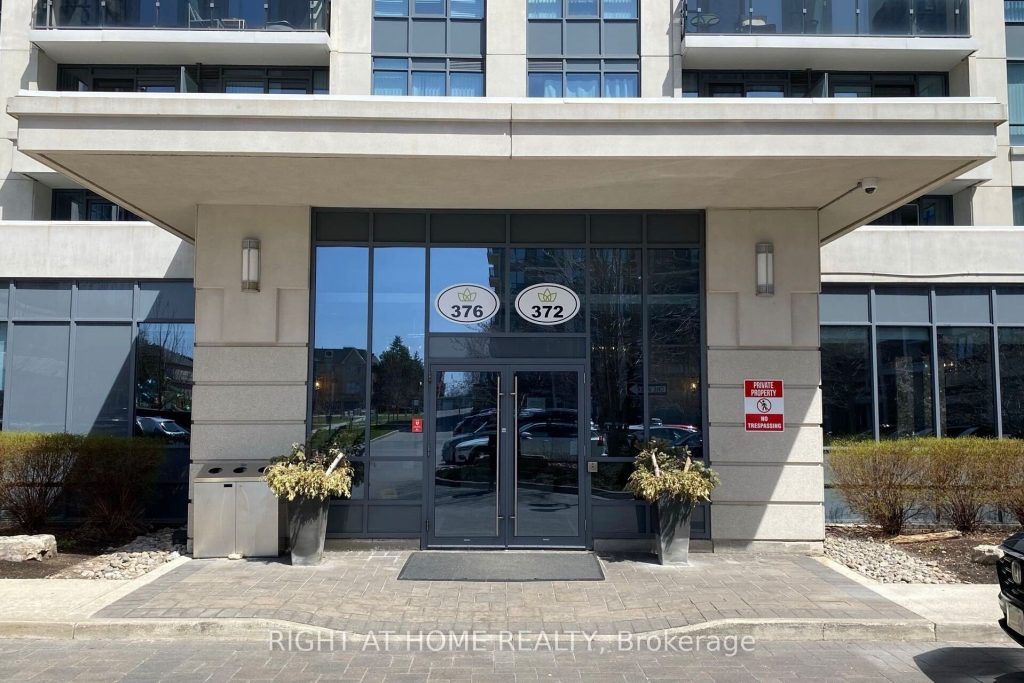 1-bedroom condo apartment for rent in Richmond Hill — 506 - 372 Highway 7 Street E (Photo 1)