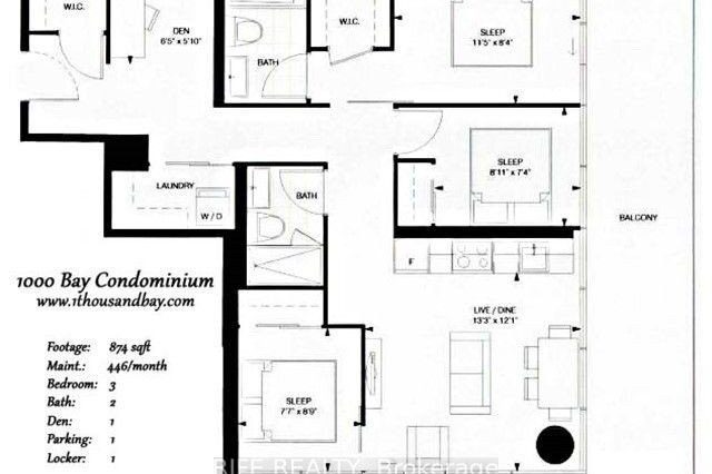1-bedroom condo apartment for rent in Toronto — 1308 Master - 57 St Joseph Street (Photo 1)