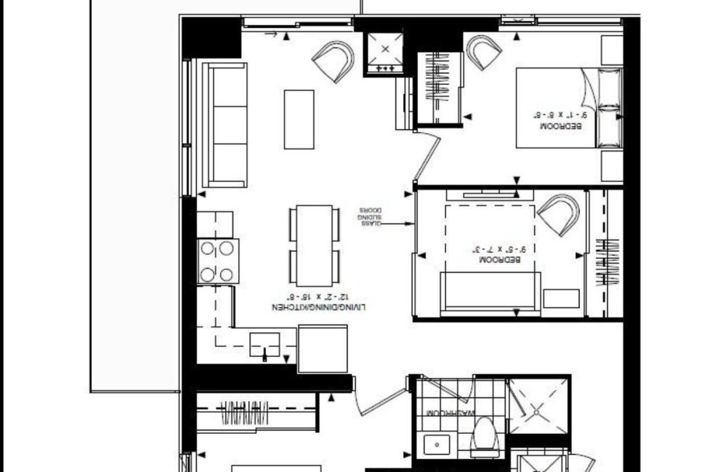 1-bedroom condo apartment for rent in Toronto — 1809 - 25 Holly Street (Photo 1)