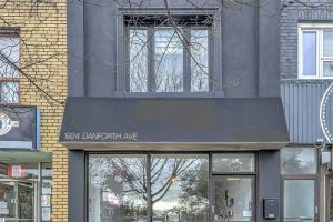 Studio store w apt/office home for sale in Toronto — 1935 Gerrard Street E