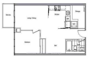 1-bedroom condo apartment for rent in Toronto — 2016 - 121 Mcmahon Drive