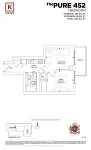 1-bedroom condo apartment for sale in Toronto — 2523 - 2031 Kennedy Road