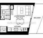 Studio condo apartment for rent in Toronto — 2812 - 11 Wellesley Street W (Photo 2)