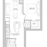 1-bedroom condo apartment for rent in Toronto — 3502 - 65 Broadway Avenue (Photo 1)