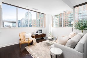 1-bedroom condo apartment for rent in Toronto — 603 - 320 Richmond Street E