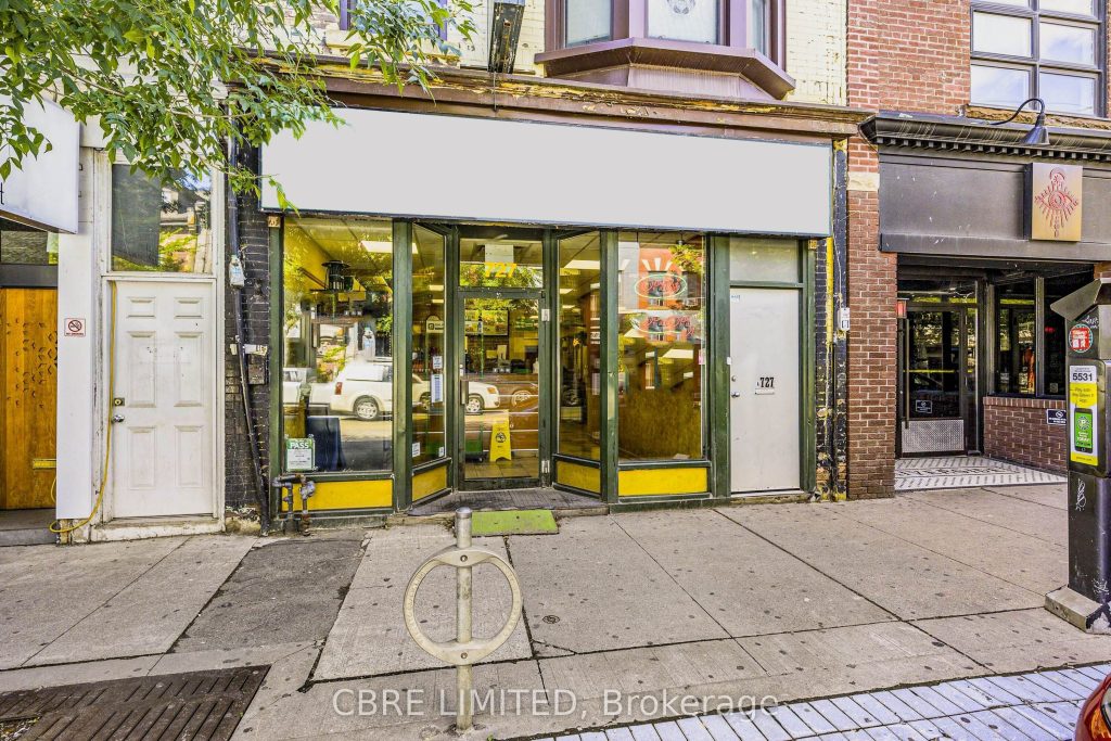 Studio commercial retail home for rent in Toronto — 727 Queen Street E (Photo 1)