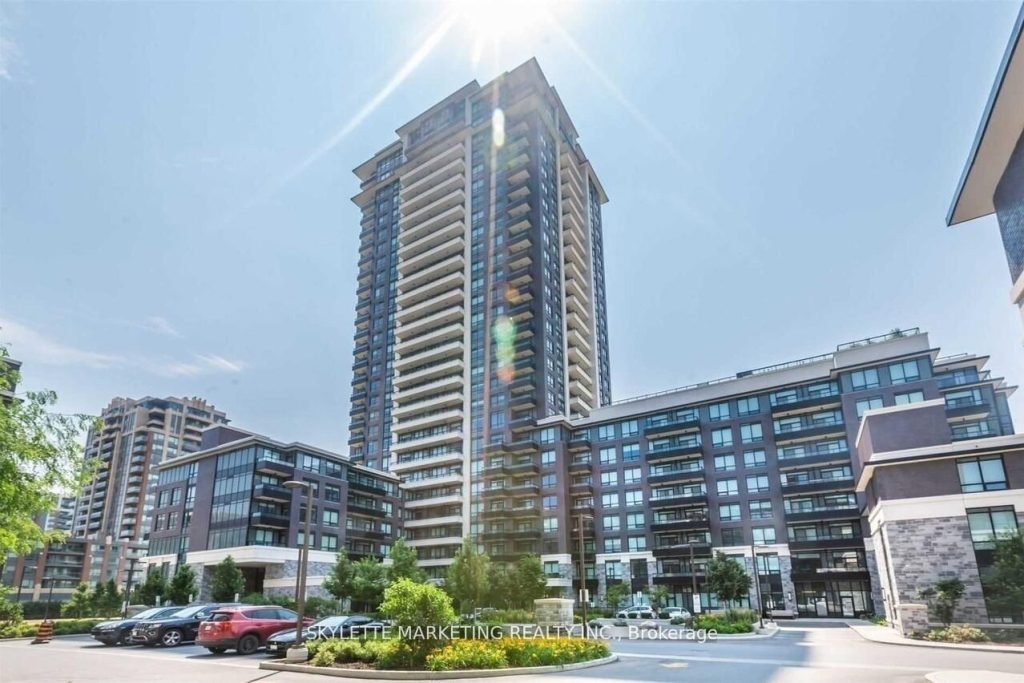 2-bedroom condo apartment for rent in Markham — 902 - 15 Water Walk Drive (Photo 1)